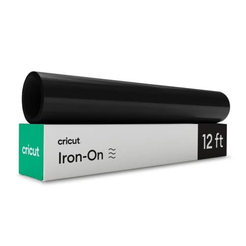 Cricut Everyday Iron On Black - 12” x 12ft - HTV Vinyl StrongBond