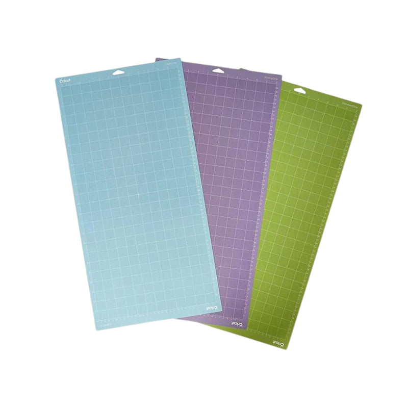 6 Packs: 3 ct. (18 total) Cricut Cutting Mats 12x24 Variety Pack