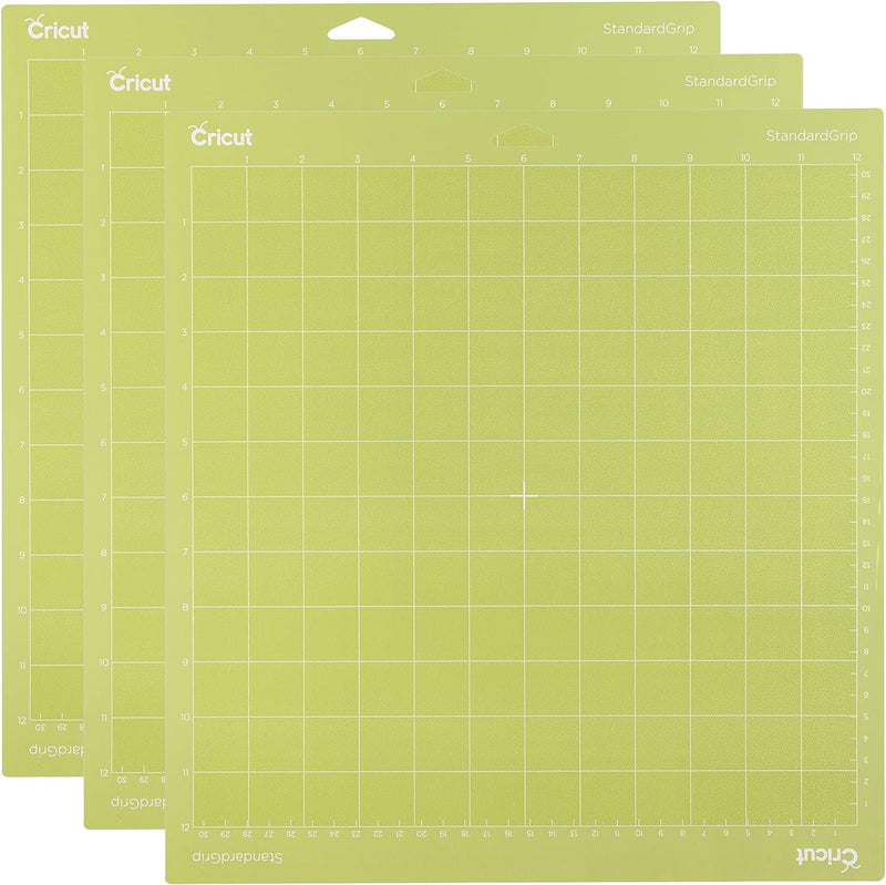 6 Cricut StandardGrip Cutting Mats 12 x 12 and 12 x 24, use with Explo