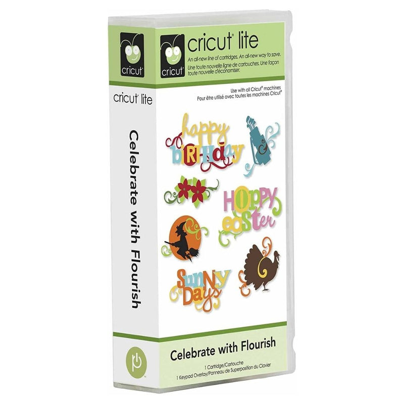 Celebrate with Flourish Cricut Lite Cartridge